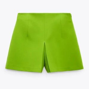 Zara Apple Green Skort